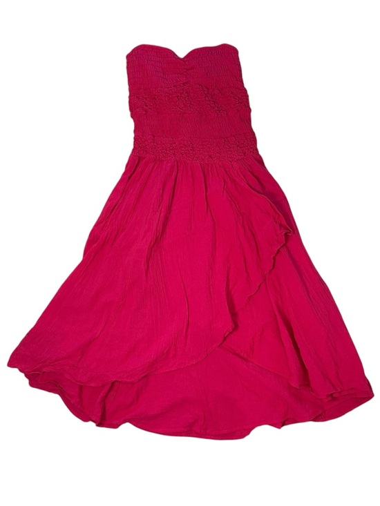 Free People Women’s L Pink Sparkling Moment Drop-Waist Cotton Midi Dress - Picture 2 of 10